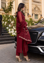 Embroidered Chiffon Suit