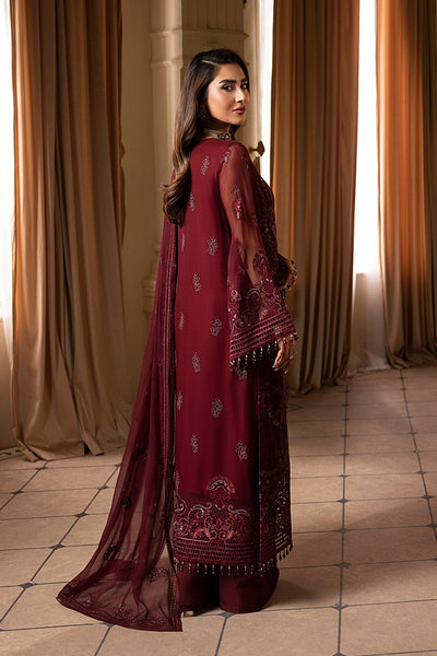 3-Piece Ciffon Dress With Heavy Embroidered
