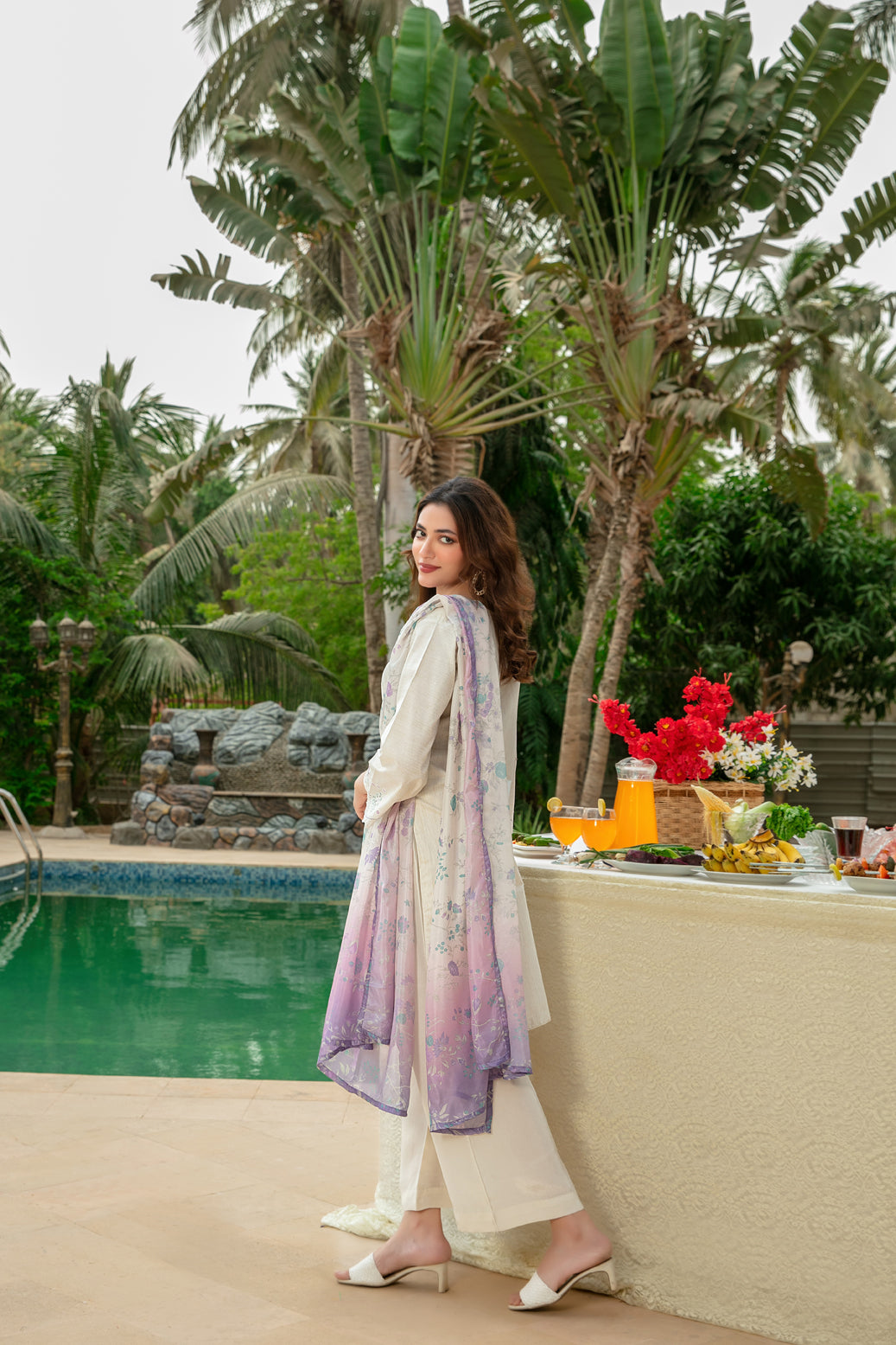 Embroidered Lawn Suit by  Fabrics
