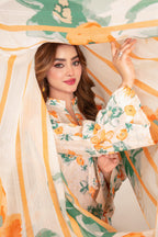 3 Piece Stitched Suit  Buhaisa By Tawakkal Fabrics –