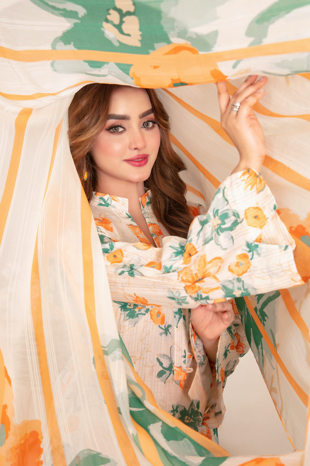 3 Piece Stitched Suit  Buhaisa By Tawakkal Fabrics –