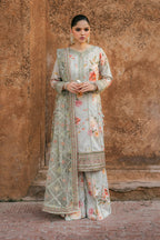 03-PIECE EMBROIDERED LAWN WITH HEAVY EMBROIDERED NET DUPATTA