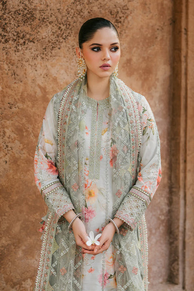 03-PIECE EMBROIDERED LAWN WITH HEAVY EMBROIDERED NET DUPATTA
