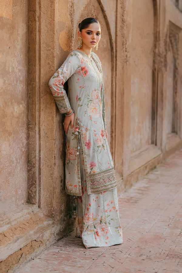 03-PIECE EMBROIDERED LAWN WITH HEAVY EMBROIDERED NET DUPATTA