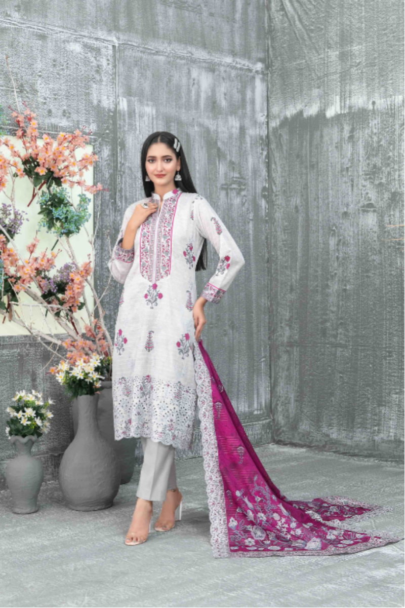 stitched  Attractive & Elegant Lawn Ensemble