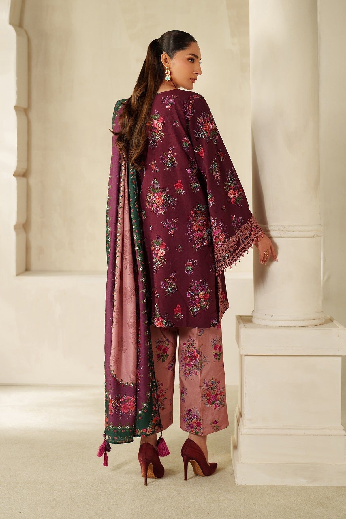 3 Piece Premium Printed Embroidered Lawn Dress