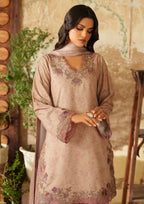 LAWN SUIT WITH CHIFFON DUPATTA 4 SIDE APLIK WITH 4 BUNCH DRESS