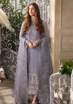 Afrozeh La Fuchsia Luxury Embroidered Formal Dress