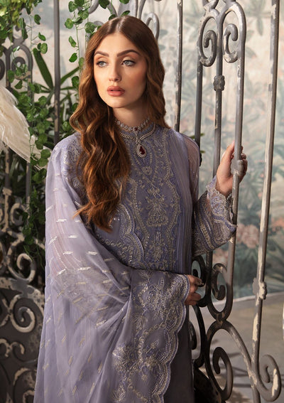 Afrozeh La Fuchsia Luxury Embroidered Formal Dress