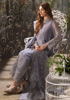Afrozeh La Fuchsia Luxury Embroidered Formal Dress