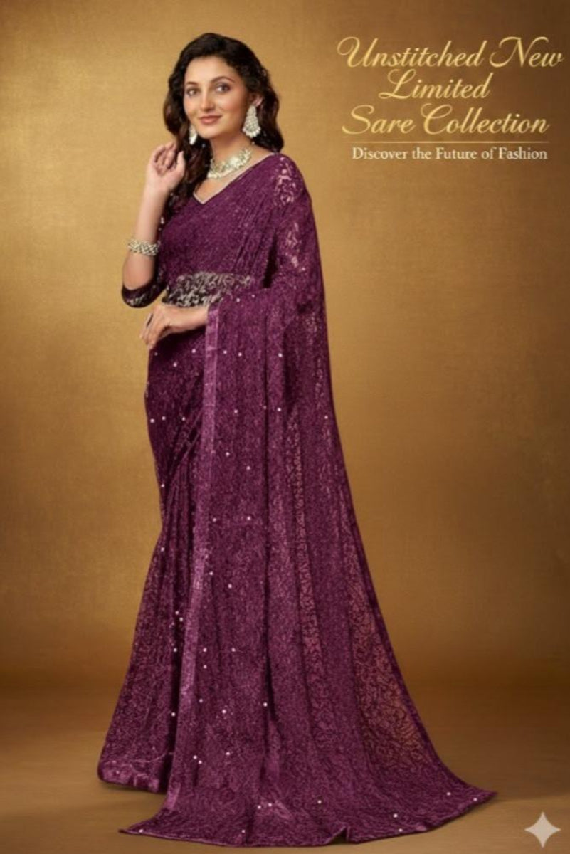 Inaaya Fabric Koleksi Saree Baru (Unstitched) – Limited Edition for Women