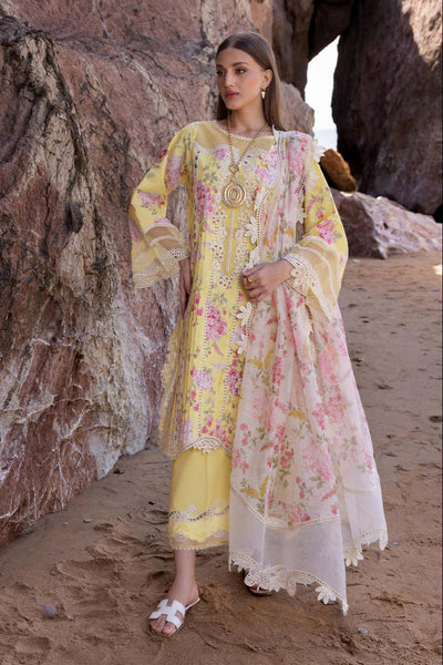 Luxury Printed Lawn Embroidered 3 Piece Suit