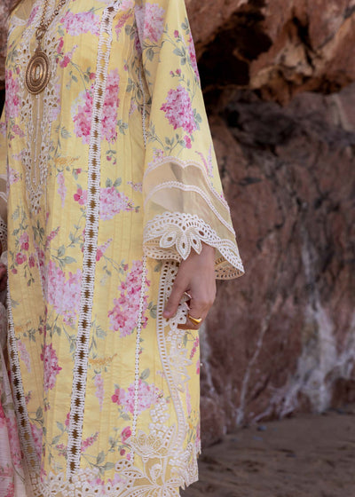 Luxury Printed Lawn Embroidered 3 Piece Suit