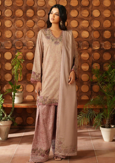 LAWN SUIT WITH CHIFFON DUPATTA 4 SIDE APLIK WITH 4 BUNCH DRESS