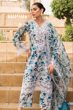 Lawn 3-Piece Suit with Khadi Net Dupatta