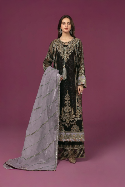Embroidered Fox Georgette Suit