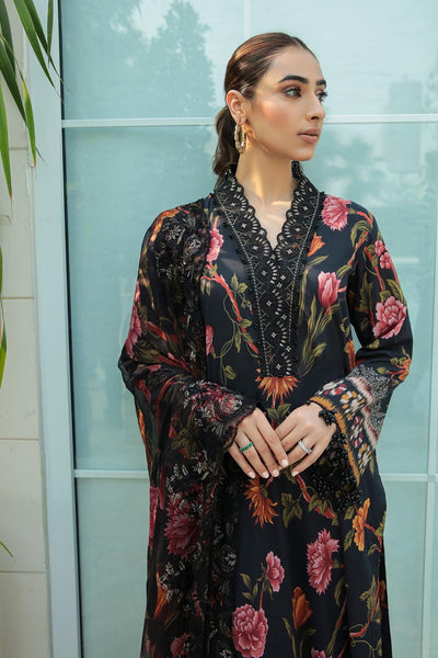 Nureh Lawn Embroidered 3 Piece Dress