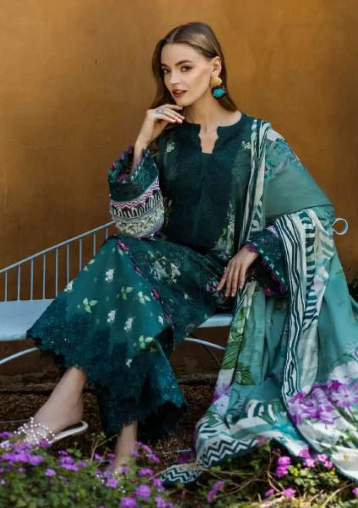 DIGITAL PRINTED WITH CHICKENKARI LAWN & EMBROIDERED WORK | 3-PIECE SUIT