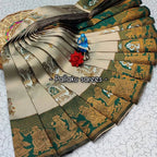 Kalamkari Dream Soft Silk Saree (Unstitched)