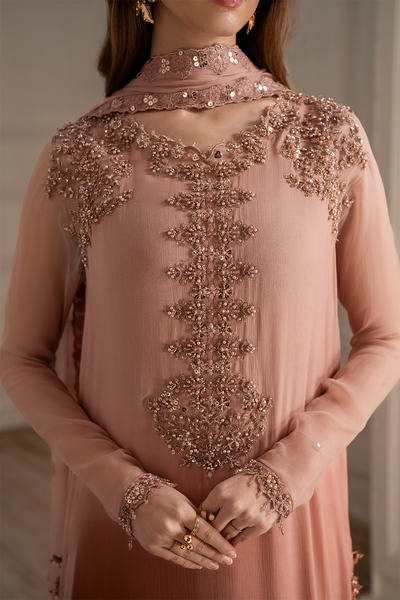 Iznik Luxury Formals Chiffon & Malai 3-Piece Suit