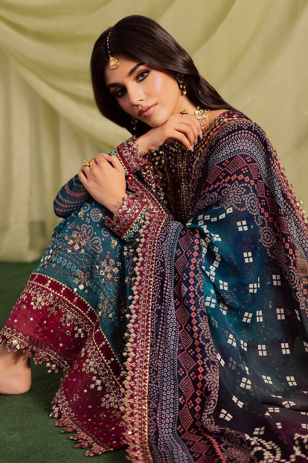 Embroidered Lawn 3 Piece Stitched Suit Ready To Wear