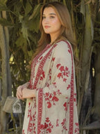 Premimum Lawn Embroidered 3 Piece Suit RTW