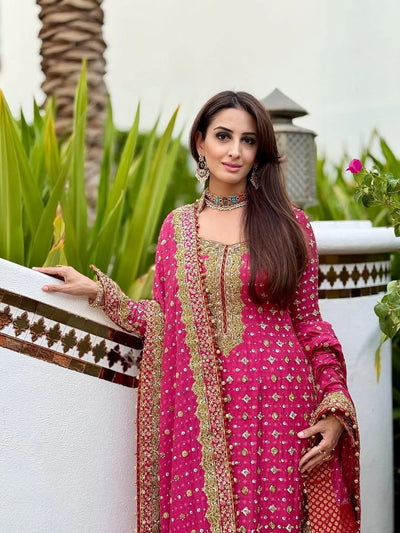 3 Piece Stitched Chiffon Suit - Ready to Wear