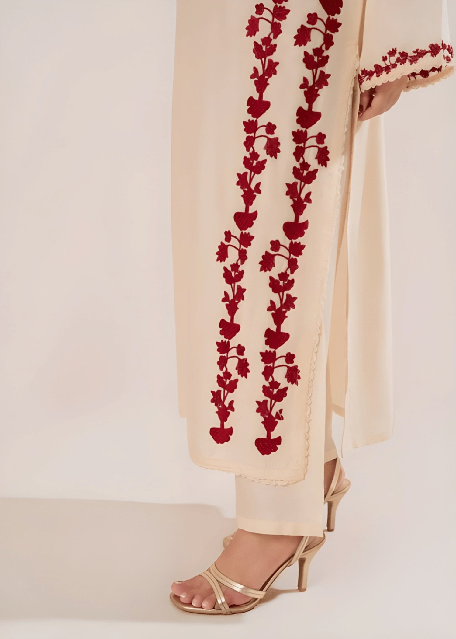 3  Piece Stitched  Dhanak suit  - Ready to Wear