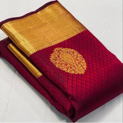 Silk Serenity Saree For Women (Unstitched)