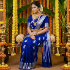 Elegant Soft Lichi Silk Saree For Women (Unstitched)