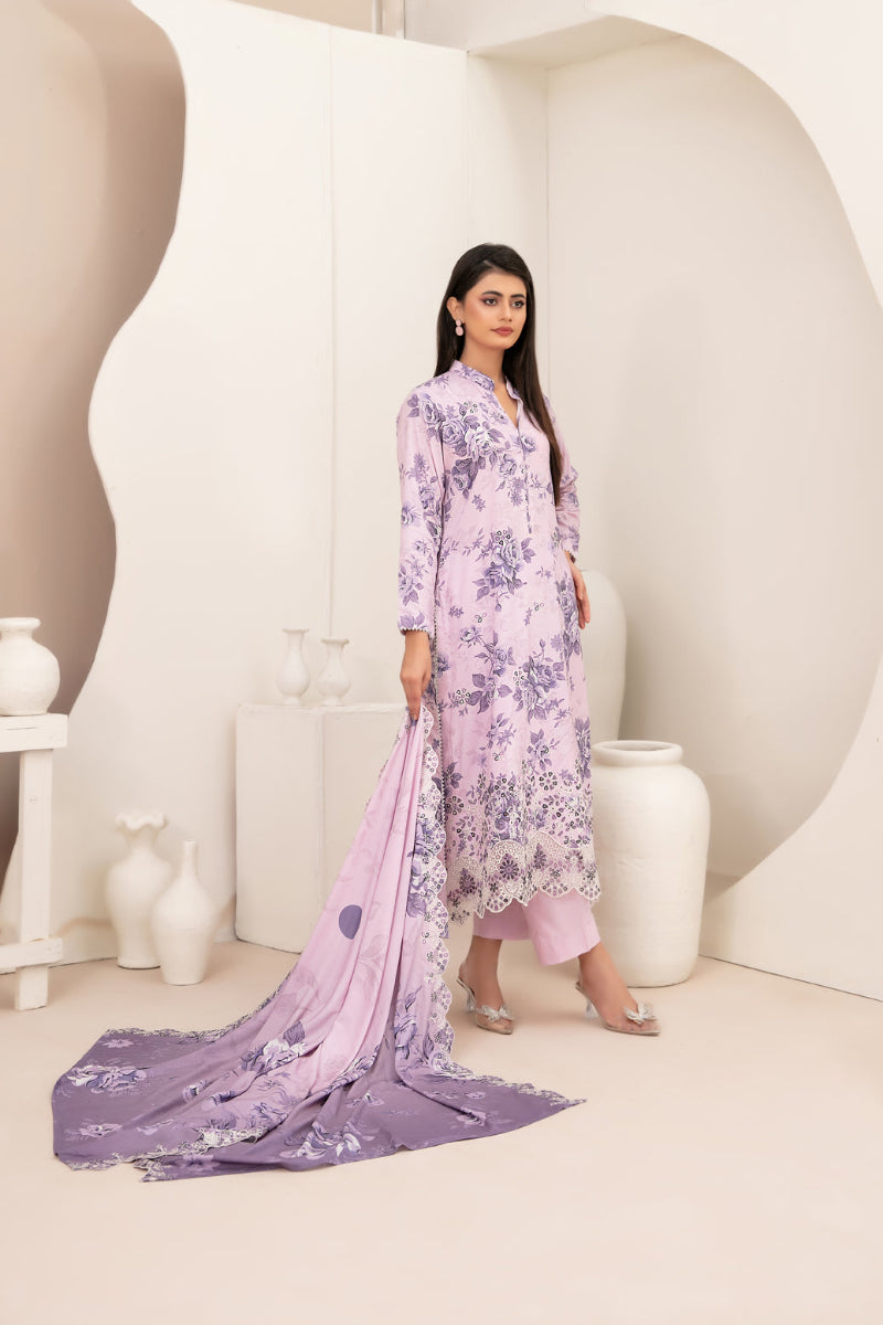 Embroidered Lawn 3-Piece Suit