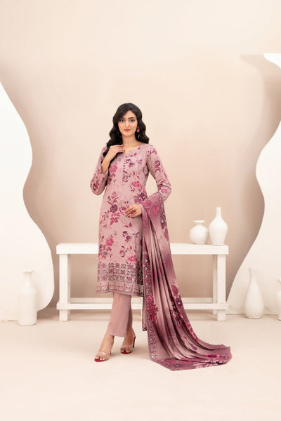 3-Piece Stitched Lawn  Suit