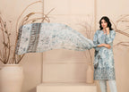3 Piece Stitched Lawn Suit  – Alvira By Tawakkal Fabrics