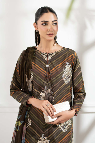 3 Piece Printed Lawn With Fully Heavy Embroidered Dress