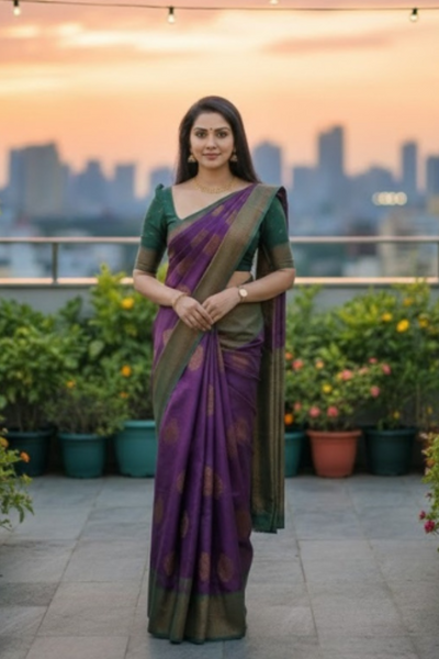 Pure Silk Saree For Women (Unstitched)