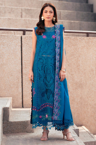 03-Piece Heavy Embroidered Chikankari Lawn Dress