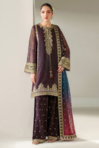 3 Piece Stitched  Chiffon  suit - Ready to Wear
