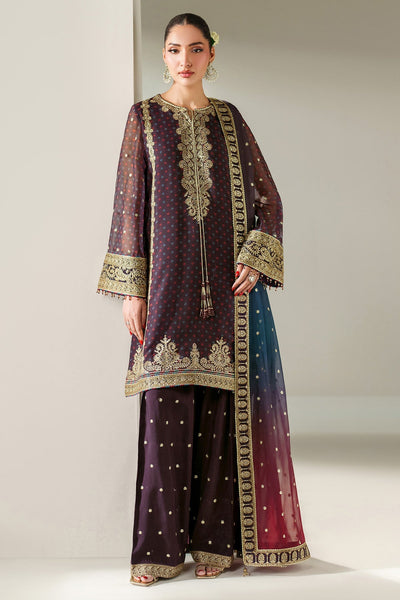 3 Piece Stitched  Chiffon  suit - Ready to Wear