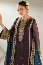 3 Piece Stitched  Chiffon  suit - Ready to Wear