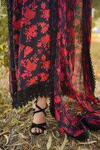 Aneela’s Black Luxury Lawn Suit Ready To Wear
