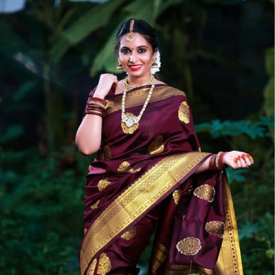 Elegant Banarasi Saree For Women (Unstitched)