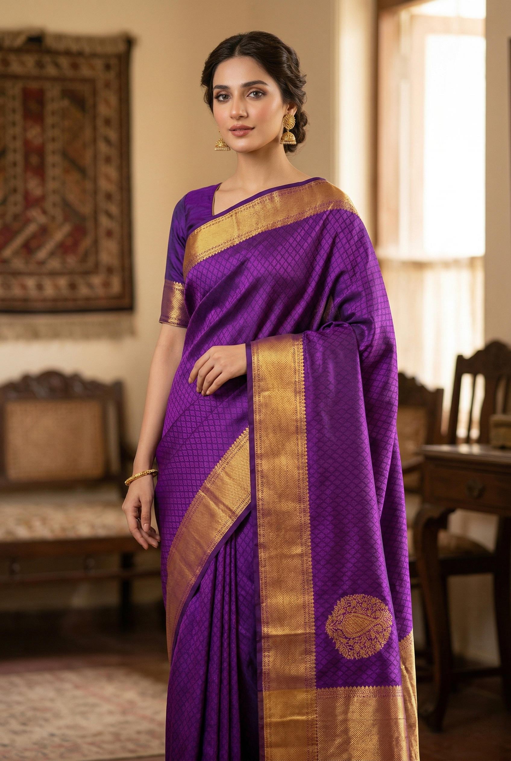 Silk Serenity Saree For Women (Unstitched)