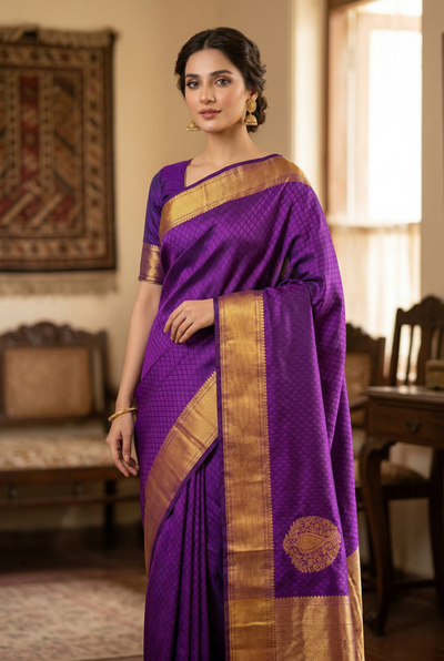 Silk Serenity Saree For Women (Unstitched)