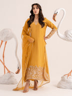 3-Piece Chiffon Embroidered Suit Ready To Wear