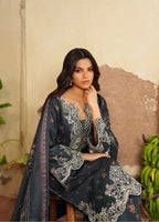 3 Piece Stitched Embroidered Lawn Suit Ready To Wear