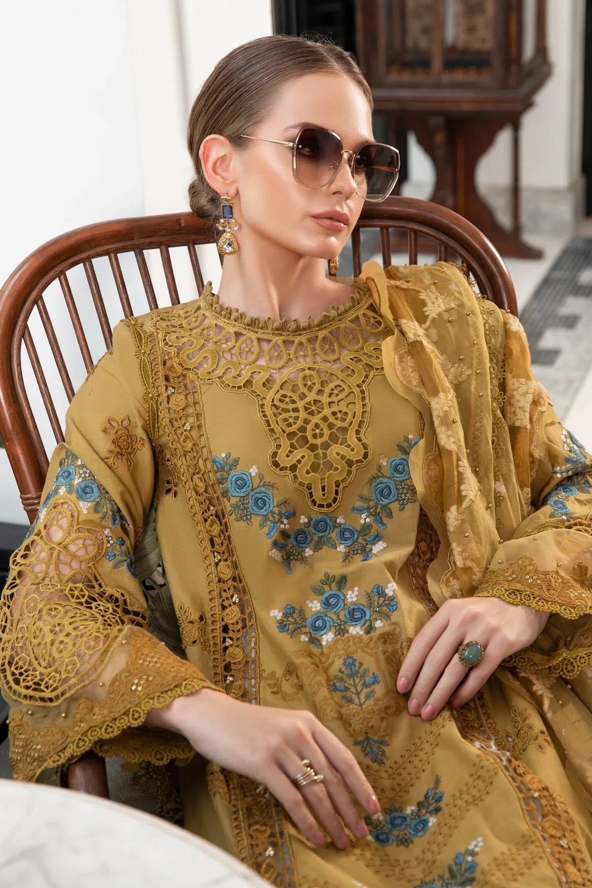 03-Piece Maria-B Lawn Dress Ready to Wear