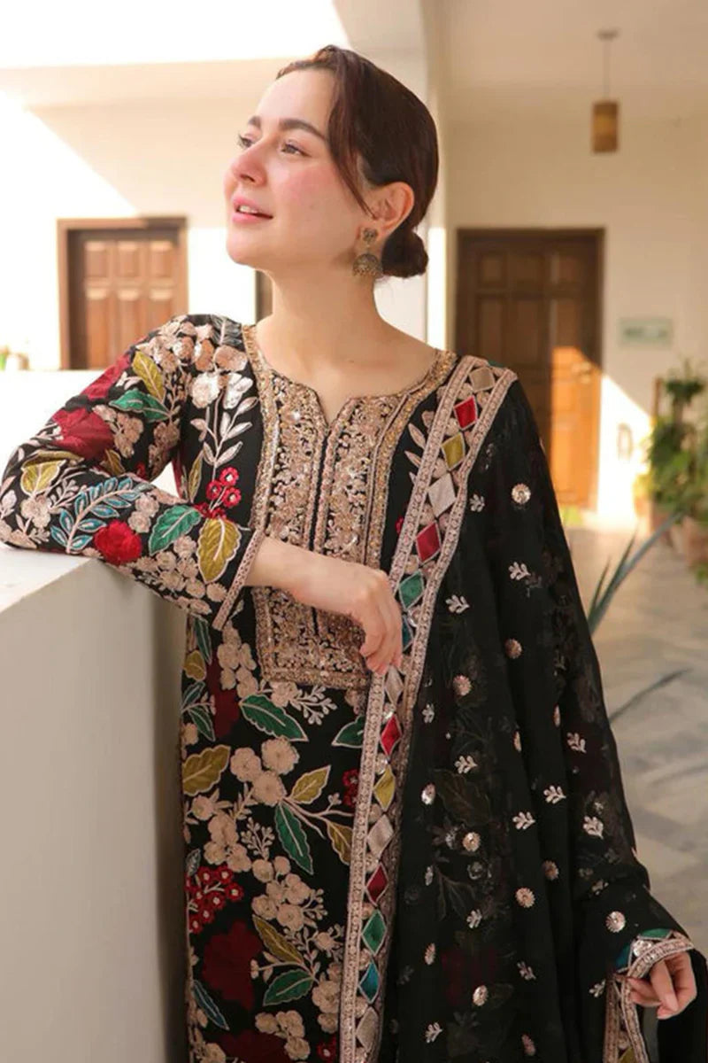 Velvet Handwork Salwar Kameez with Dupatta