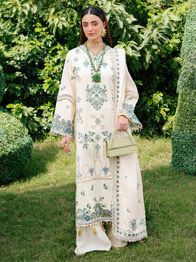 Heavy Embroidered Cotton Chikankari Suit Ready To Wear
