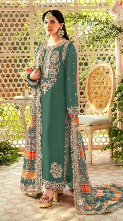 Georgette Embroidery Work Salwar Suit