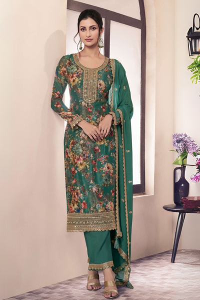 Elegance Redefined: Heavy Chinon & Santoon Silk Kurta Set